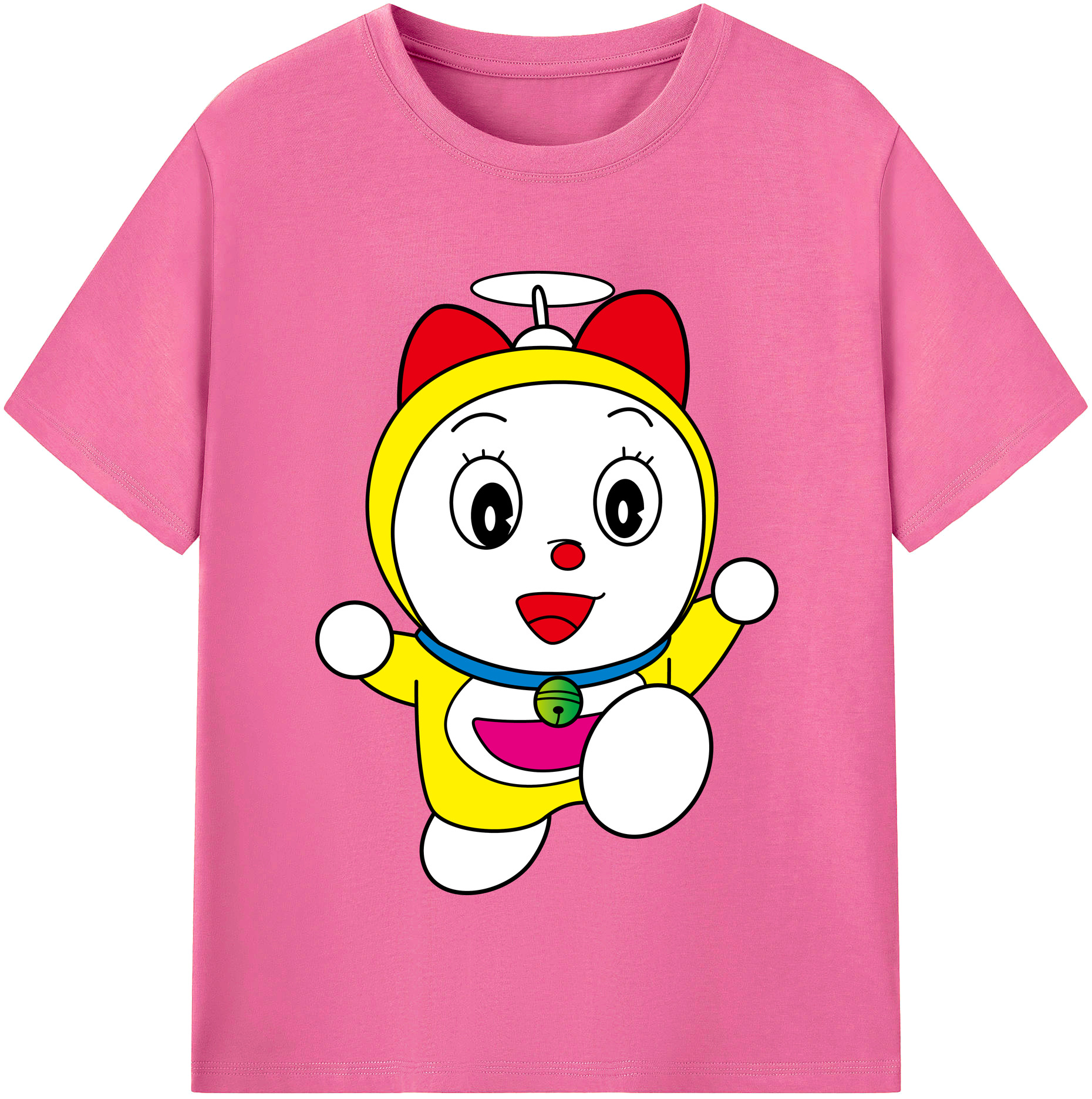 （画像用） ドラえもん ドラミ Doraemon Dorami レディースカジュアルプリントTシャツ（綿100％）